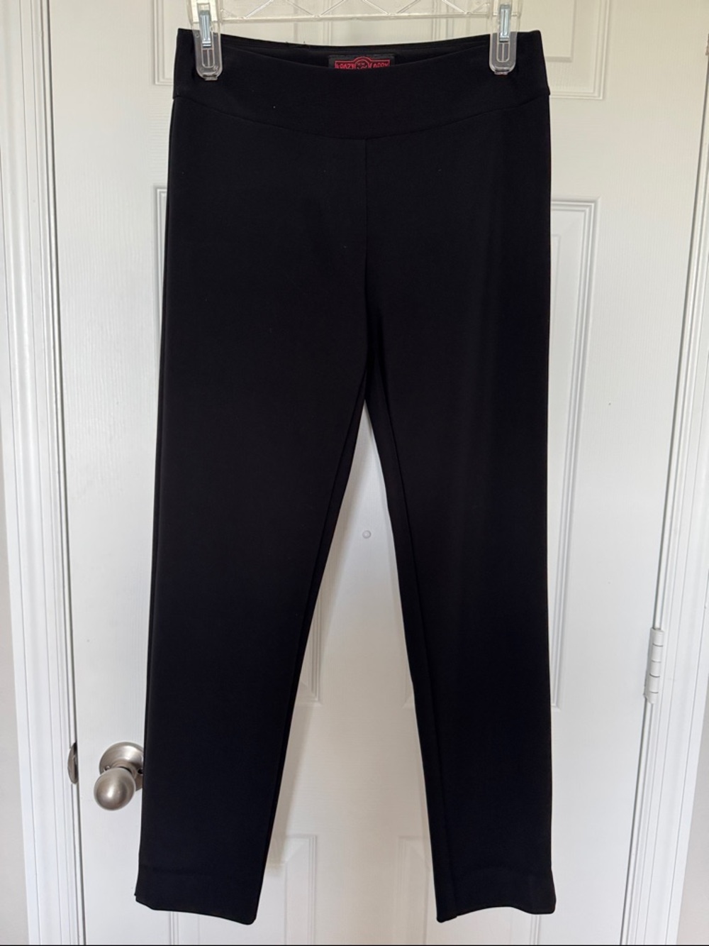 Classic Women's Black Straight Leg Ponte Pants Made in the USA